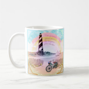 Caneca De Café Bike Stormy Lighthouse