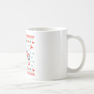 Caneca De Café Biker Holiday Sweater Camisetas