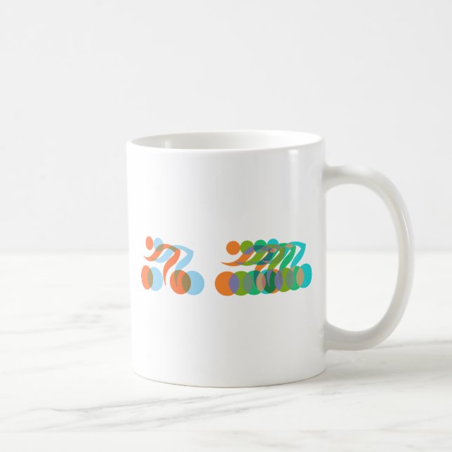 Caneca De Café Bikers, ciclistas, freaks (Direita)