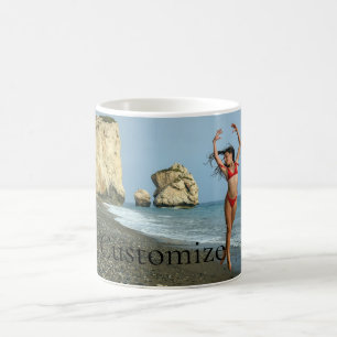Caneca De Café Bikini Model Dancing Thunder_Cove