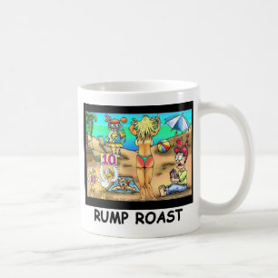 Caneca De Café Bikini Rump Roast Camisetas e Presentes Divertidos
