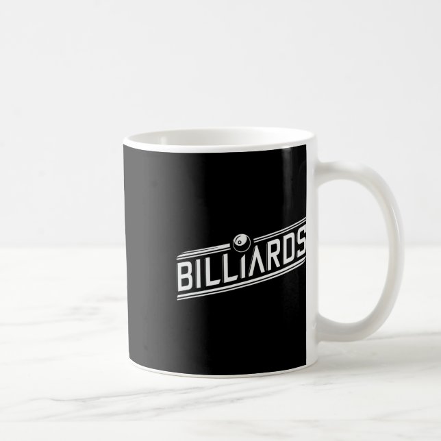 Caneca De Café "bilhar" - Design de ângulo elegante (Direita)