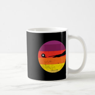 Caneca De Café Bilhares Retro Mesa de Piscina Silhout Pyra