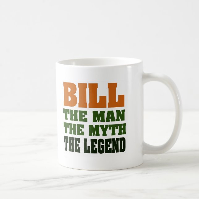 Caneca De Café Bill - homem, o mito, a legenda (Direita)