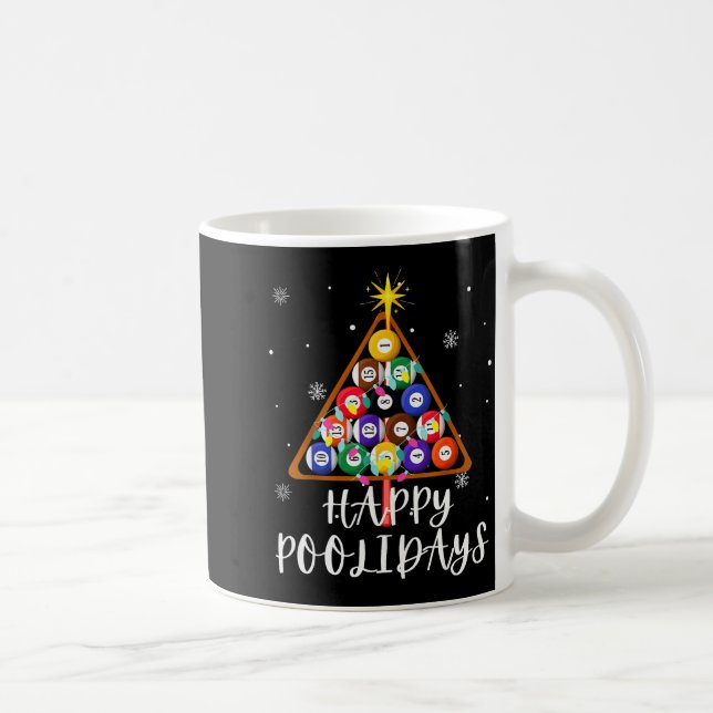 Caneca De Café Billiard Ball Xmas Tree Ol Billiards Christmas  (Direita)