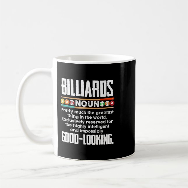 Caneca De Café Billiard Definição Funny Billiard 8 Ball Piscina P (Esquerda)