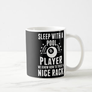 Caneca De Café Billiard Dormiu Com Um Jogador De Piscina Engraçad