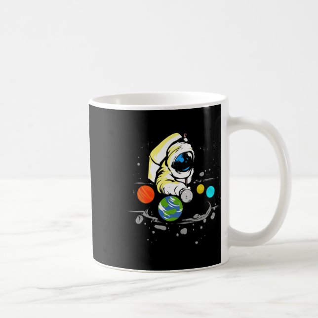Caneca De Café Billiard Player Astronaut Snooker Billiard Gift (Direita)