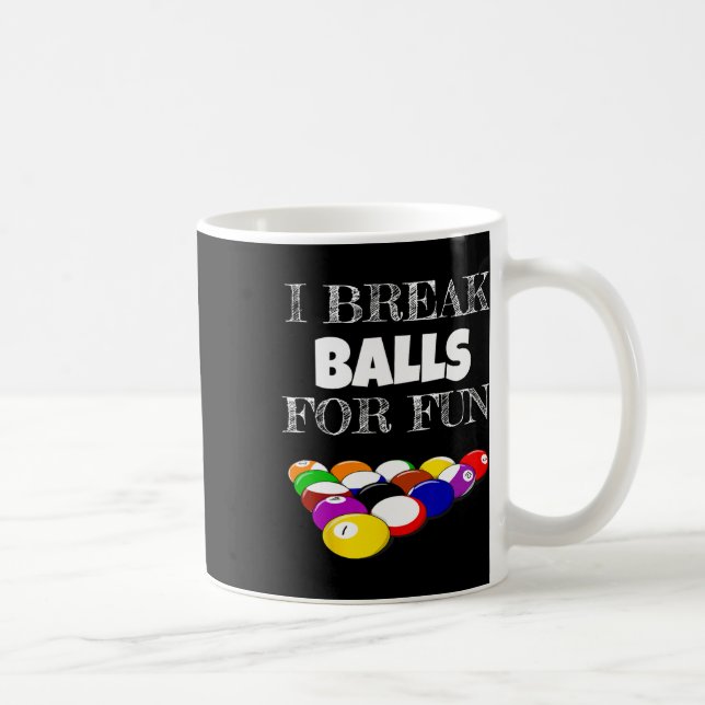 Caneca De Café Billiards 8 Ball Piscina Player Sarcasm Novelle Hu (Direita)