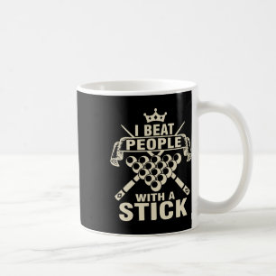 Caneca De Café Billiards Lover I Bater Pessoas Com Uma Pl De Pisc