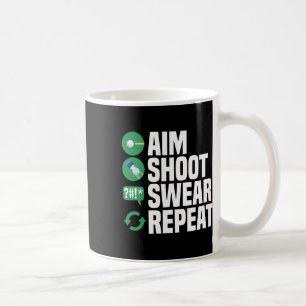 Caneca De Café Billiards Piscina Aim Shoot Jura Engraçado