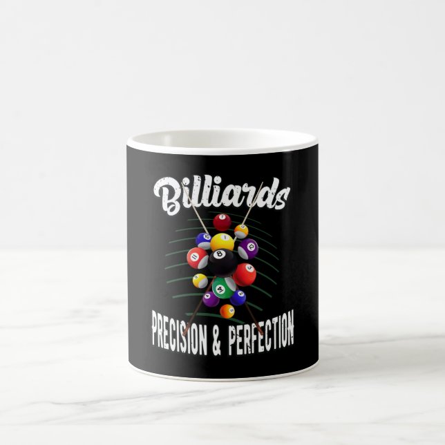 Caneca De Café Billiards Piscina Billiard vintage 8-Ball (Centro)