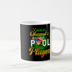 Caneca De Café Billiards Worlds Okayest Piscina Player 1