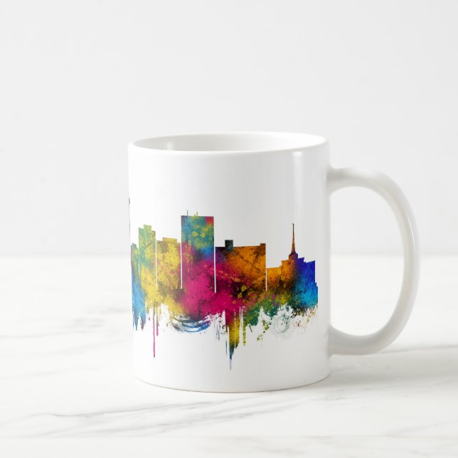 Caneca De Café Billings Montana Skyline (Direita)