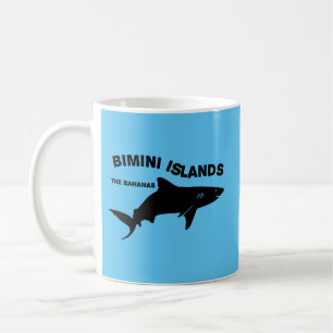 Caneca De Café Bimini Islands Scuba Mergulhando Com Tubarões - Ba