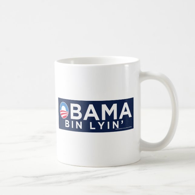 Caneca De Café Bin Lyin de Obama (Direita)