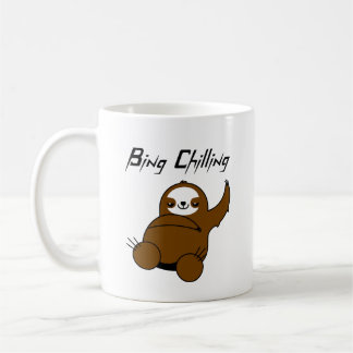 Caneca De Café Bing Chilling Sloth Meme Mug