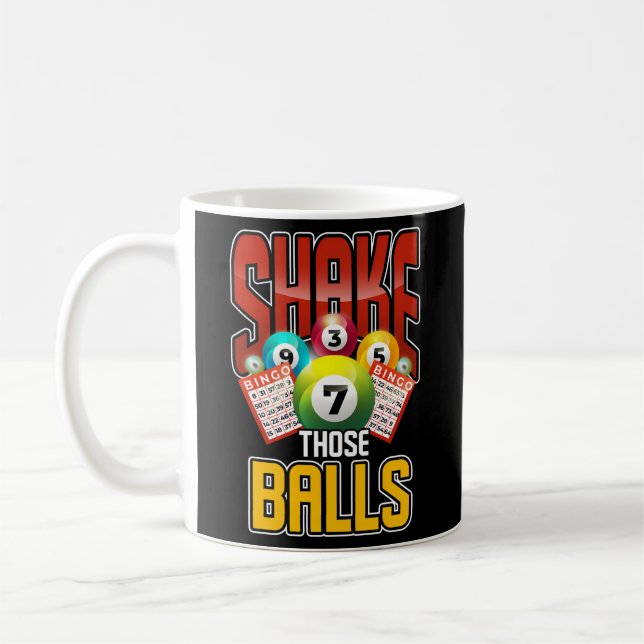 Caneca De Café Bingo Balls Lottery Winner Player Bingo Bingo Bing (Esquerda)