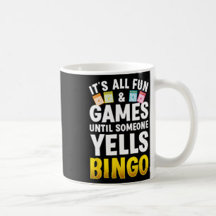 Caneca De Café Bingo Design Para Homens Mulheres Bingo Novelty Ga