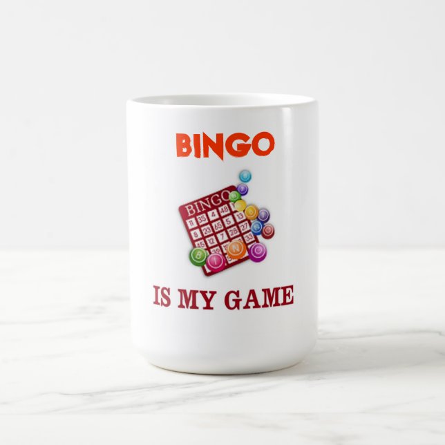 CANECA DE CAFÉ BINGO É O MEU JOGO. (Centro)