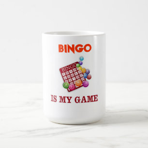 CANECA DE CAFÉ BINGO É O MEU JOGO.