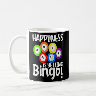 Caneca De Café Bingo Feliz Está Gritando Bingo Raglan Baseball