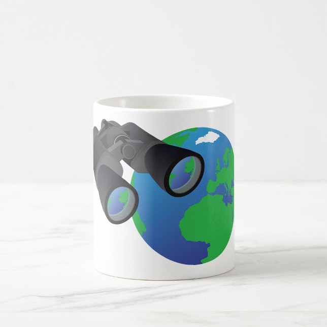 Caneca De Café Binoculares E Turfeiras (Criador carregado)