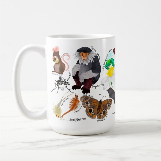 Caneca De Café BIOL459 Modelo de Mug de Organismo (Esquerda)