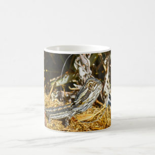 Caneca De Café Biologia De Um Dragão De Bebê, Lizard,