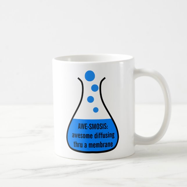 Caneca De Café Biologia & química: A ciência de ensino é (Direita)