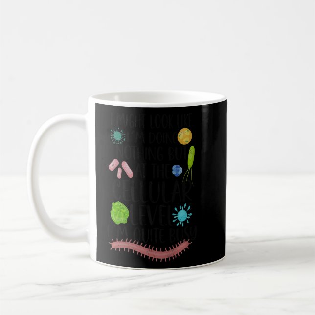 Caneca De Café Biólogo Laboratório de Microbiologia de Microbiolo (Esquerda)