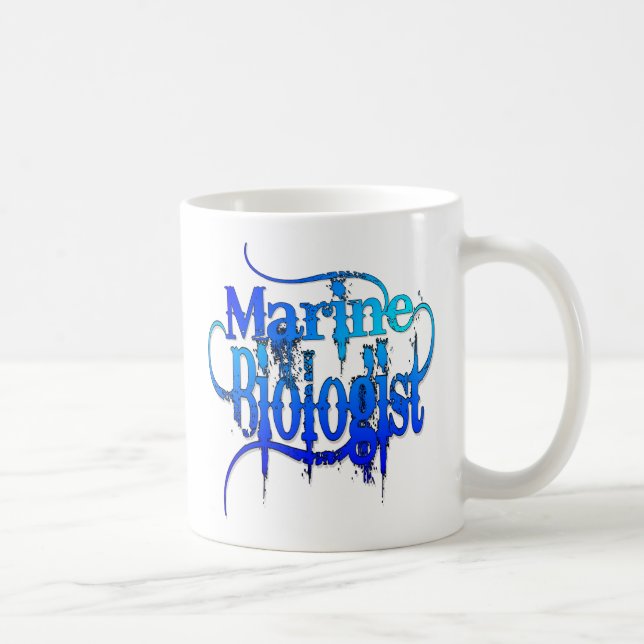 Caneca De Café Biólogo Marinho (Direita)