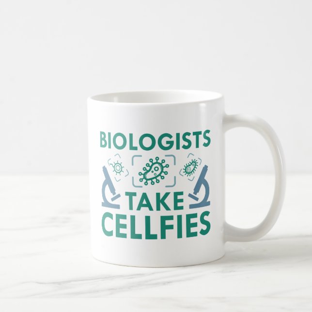 Caneca De Café Biólogos tiram celas (Direita)
