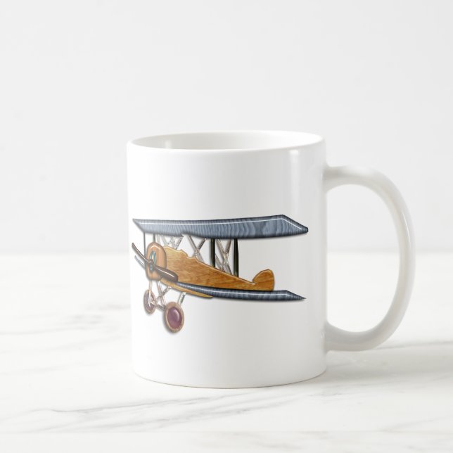 Caneca De Café Biplano de madeira (Direita)