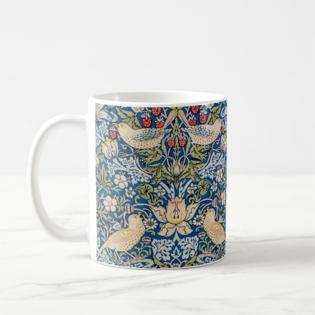 Caneca De Café Bird Art Nouveau Design (Esquerda)