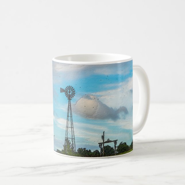 Caneca De Café Bird Flock Coffee Mug (Frente Esquerda)