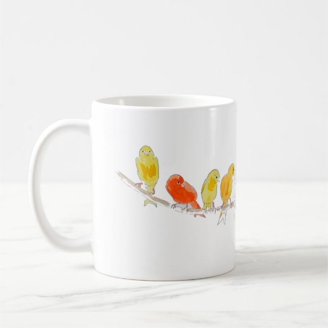 Caneca De Café bird of hope_canary (Esquerda)