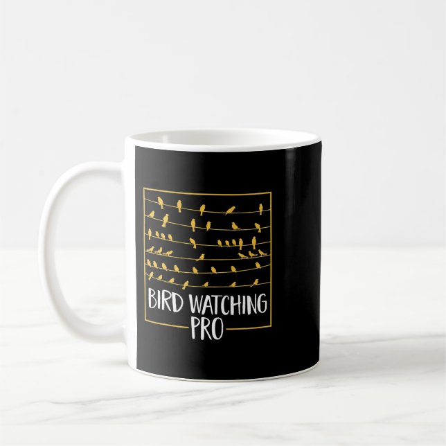 Caneca De Café Bird Watcher Engraçada Aves Bird Lover Watchin (Esquerda)