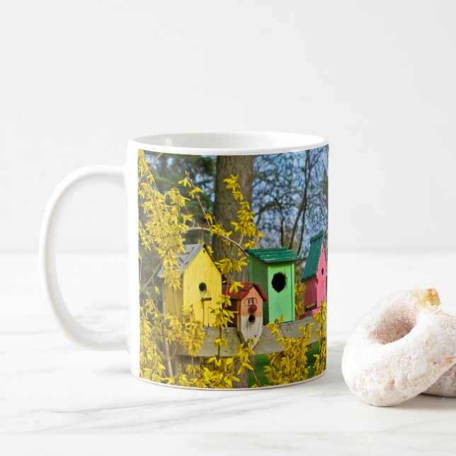 Caneca De Café Birdhouse Boulevard (Com Donut)