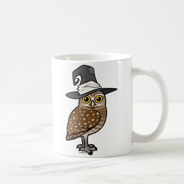 Caneca De Café Birdorable que Burrowing a bruxa da coruja (Direita)