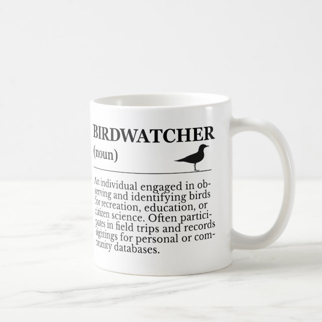 Caneca De Café Birdwatcher Definition Observation Identification (Direita)