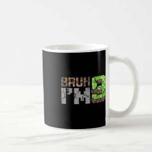 Caneca De Café Birthday Boy 9th Bruh Im 9 Anos Antiga Gamer Pixel