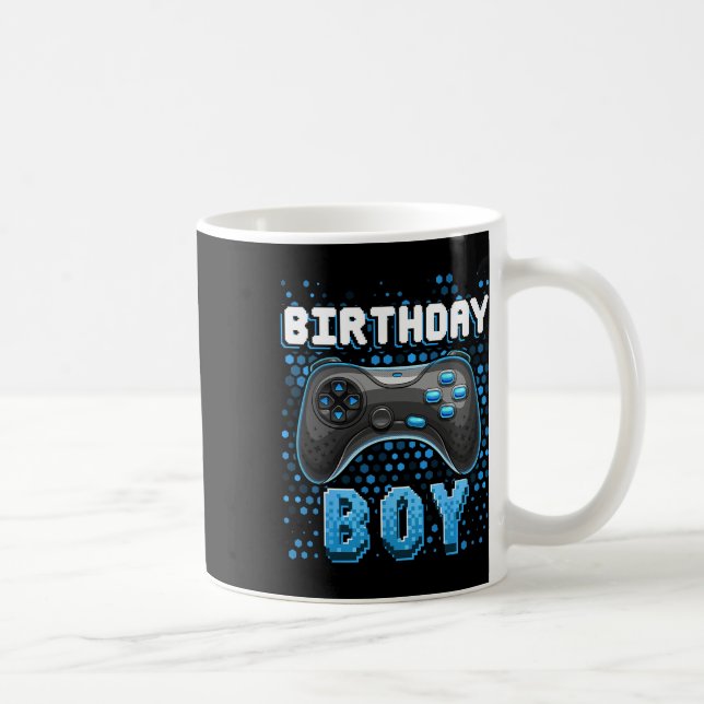 Caneca De Café Birthday Boy Video Game Controller Birthday Gamer (Direita)