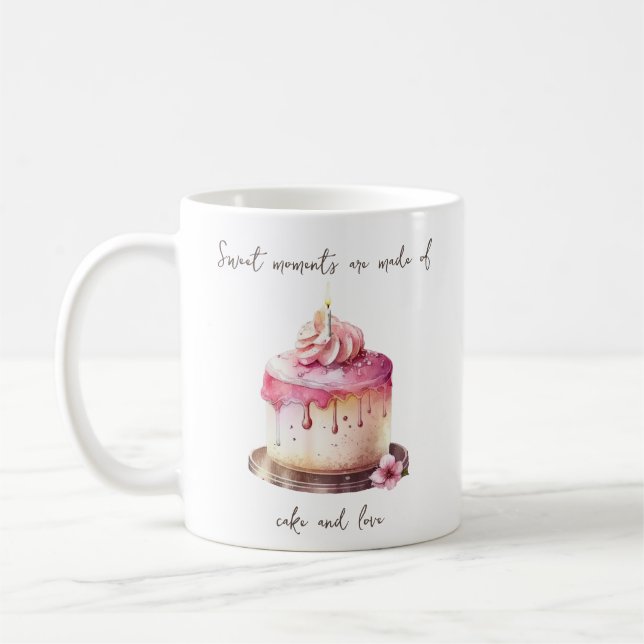 Caneca De Café Birthday Cake Mug (Esquerda)