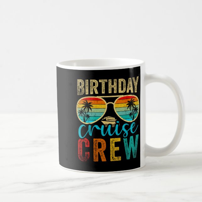 Caneca De Café Birthday Cruise Crew Cruise Birthday Cruising Trip (Direita)