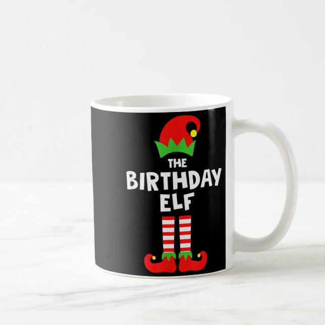 Caneca De Café Birthday Elf Matching Group Family Holiday Christm (Direita)