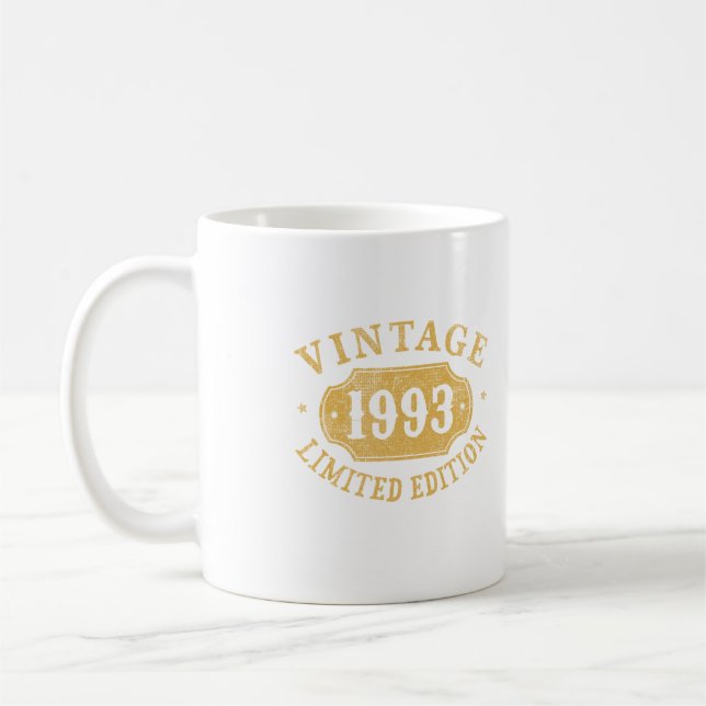 Caneca De Café Birthday Gift Best Limited para os anos 93 (Esquerda)