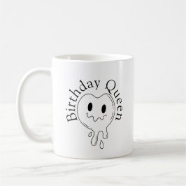 Caneca De Café Birthday Queen
