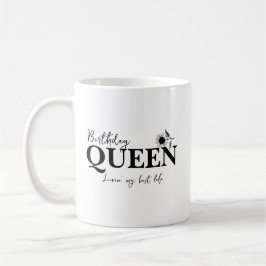 Caneca De Café Birthday Queen Livin' my best life