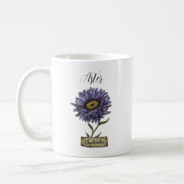 Caneca De Café Birthday Roxo Aster